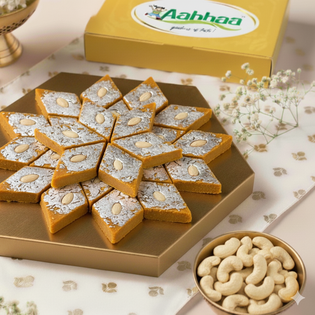Jaggery Kaju Katli
